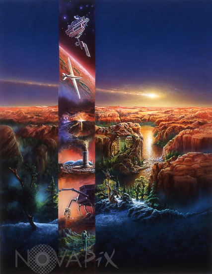 Terraformation de Mars - Vue d'artiste