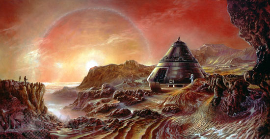 Mars exploration. Artwork