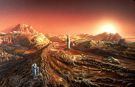 Port Lowell Mars - Illustration