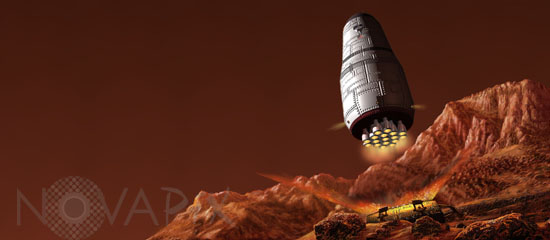 Exploration de Mars - Retour sur Terre - Illustration