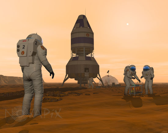 Martian pioneers