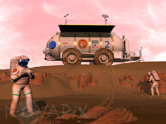 Exploration de Mars-Illustration