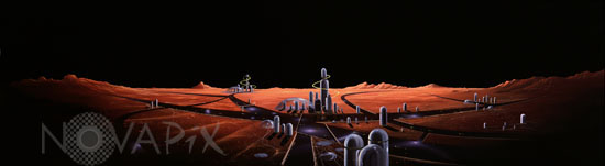 Ville sur Mars - Illustration