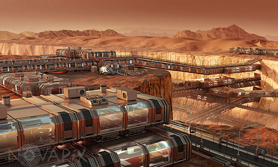 La Colonisation de Mars - Illustration