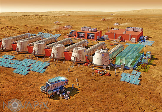 La Colonisation de Mars - Illustration