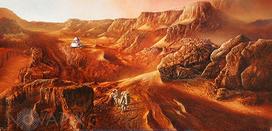 Exploration de Mars - Illustration
