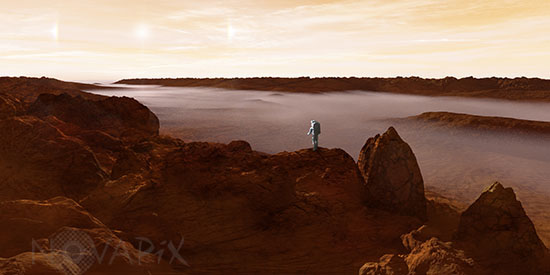 Exploration de Mars - illustration