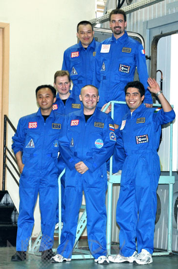 Equipage de l'expérience Mars500