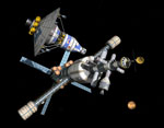 Station permanente entre Mars et la Terre - Vue d'artiste