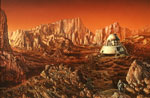 Exploration de Mars - Illustration