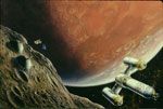 Base permanente sur Phobos - Vue d'artiste
