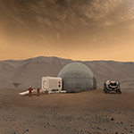 Base sur Mars - Illustration