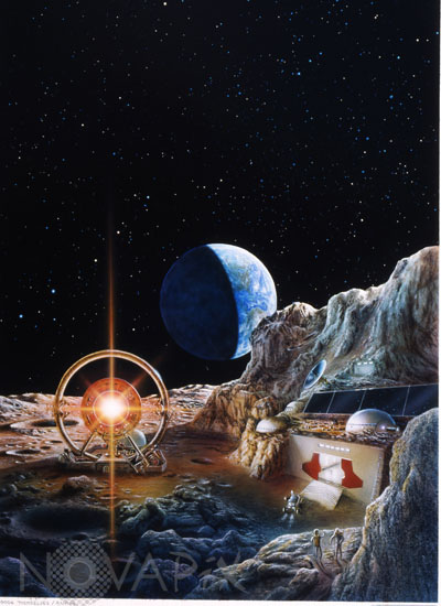Lunar base - Illustration