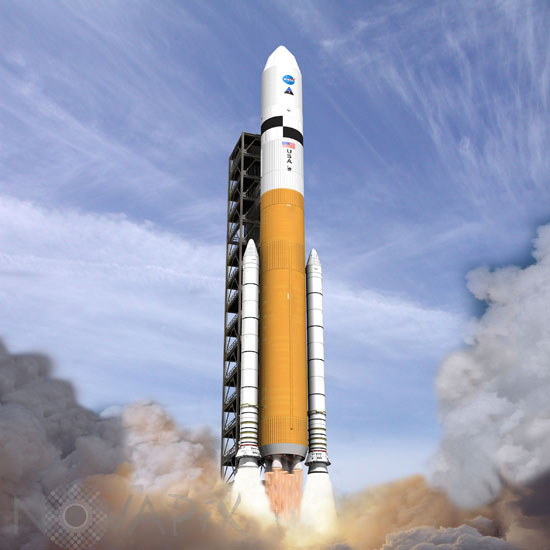 The Ares 5 rocket - Artist view