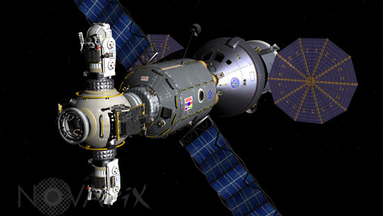 Exploration spatiale: le module MPCV - Vue d'artiste