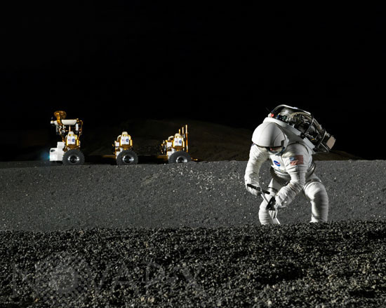 Space suit test at Nasa