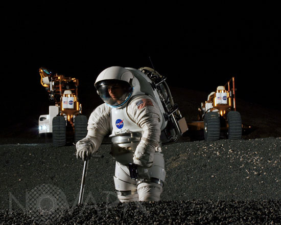 Space suit test at Nasa