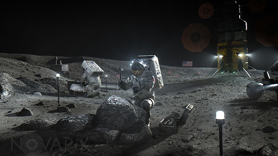 Astronauts on the Moon - Artemis