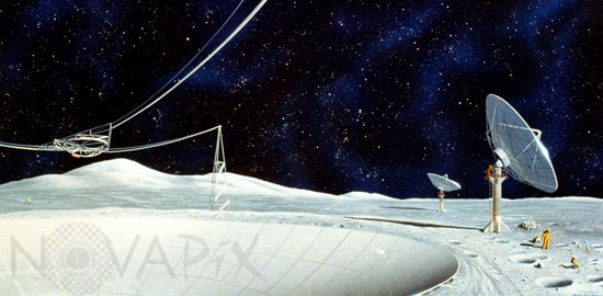 Observatory on the Moon - Illustration