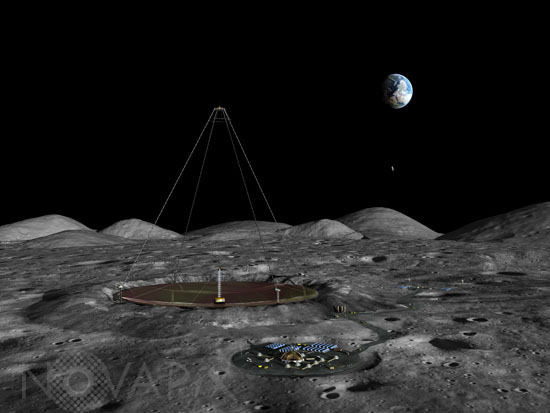 Télescope à miroir liquide sur la Lune