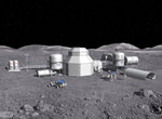 Base lunaire - Illustration