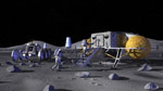 Base lunaire - Illustration