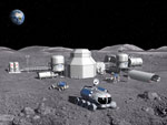 Base lunaire - Illustration