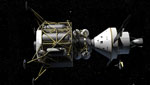 Retour sur la Lune : les modules Orion et Altair- Vue d'artiste