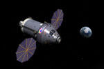 Retour sur la Lune: le module MPCV - Vue d'artiste