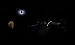 Exploration spatiale: Vaisseaux Soyouz et Orion - Vue d'artiste