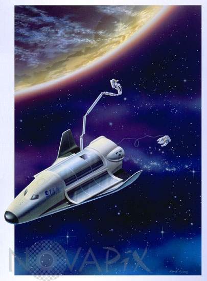 Navette spatiale Hermès - Vue d'artiste