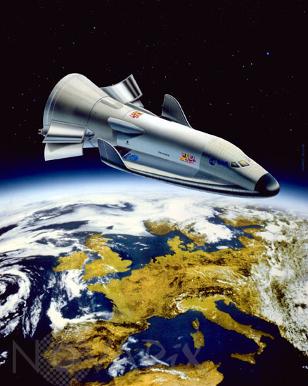 Navette spatiale Hermès - Vue d'artiste