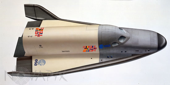 Navette spatiale Hermès - Vue d'artiste