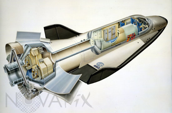 European spaceplane Hermes - Illustration