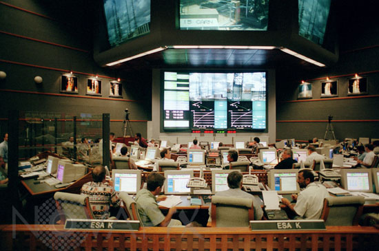 Salle de contrôle Jupiter à  Kourou 12/1999
