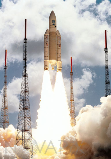 Launch of Ariane 504. 12/1999