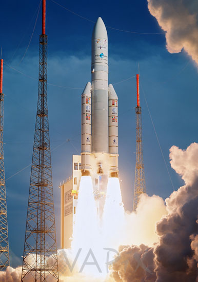 Ariane 5 ECA liftoff- 08/2008