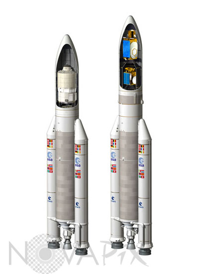The Ariane V ES ATV and ECA rockets - Illustration