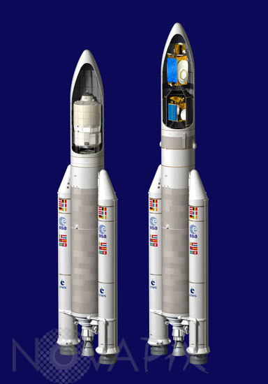 Fusées Ariane V ES ATV et ECA - Illustration