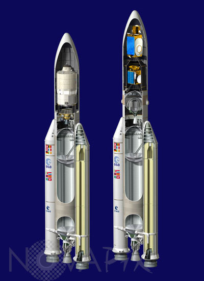Fusées Ariane V ES ATV et ECA - Illustration