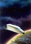 Navette spatiale Hermès - Vue d'artiste