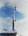 Premier vol de la fusée Ariane. 12/1979