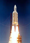 Décollage de la fusée Ariane 5. 12/1999