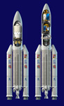 Fusées Ariane V ES ATV et ECA - Illustration
