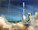 Le lanceur Soyouz à Kourou - Illustration