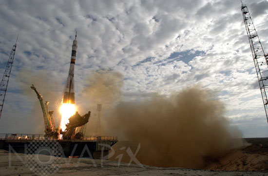 Décollage fusée Soyuz. 04/2003