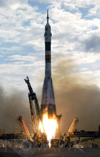 Décollage d'une fusée Soyuz 04/2003