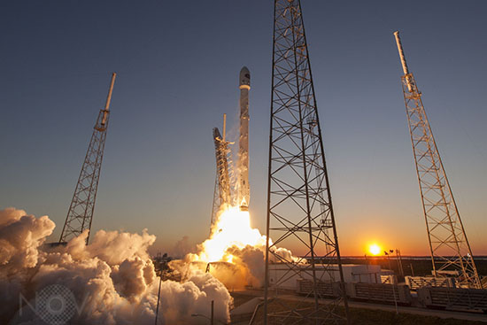 Décollage fusée Falcon 9 - 02/2015