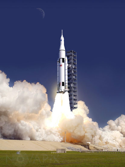 Décollage de la fusée SLS
