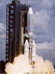 Décollage fusée Titan Centaur 7 08/1977